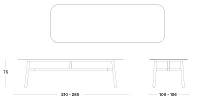 David Dining table - 2 sizes