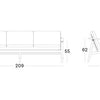 David Lounge sofa 3s