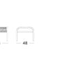 Set Loop lounge Chair, Loop footrest & Loop side table zwart