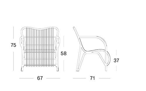 Lucy Lazy armchair