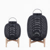 Tika Lantern - teak base Small